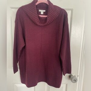 Plus size 1x CJ Banks burgundy sweater